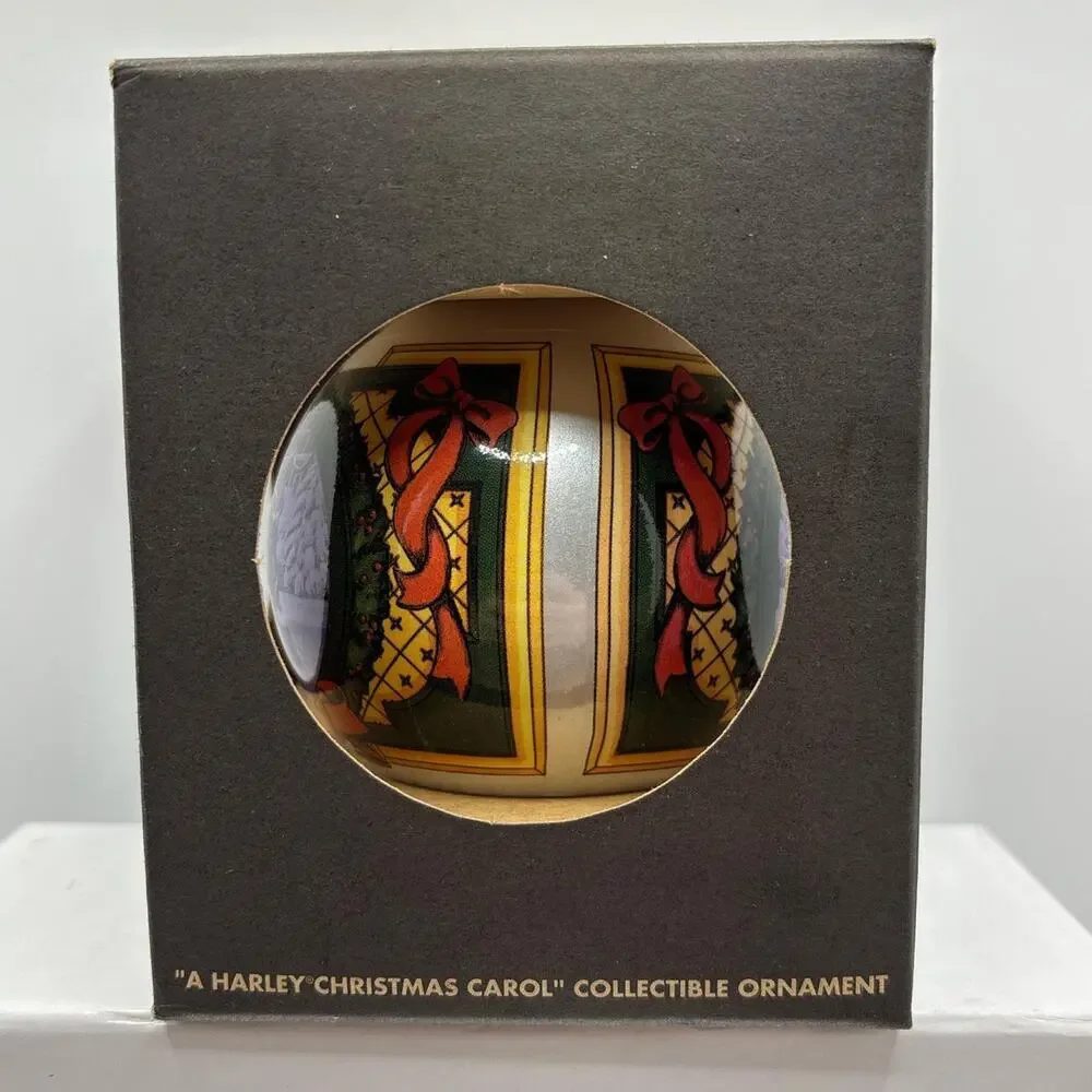 2000 Harley Davidson Ball Glass "A Harley Christmas Carol" Ornament - Picture 4 of 6